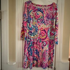 NWOT Lilly Pulitzer Sophie dress Psychedelic Sunshine Size L